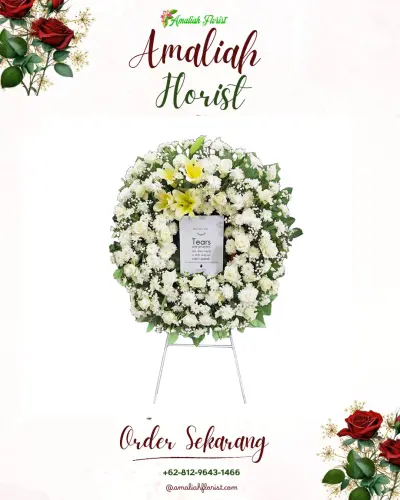 Krans Bunga Duka Cita di Sambinae